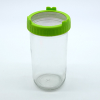 Kit de tapa de boca ancha de 86mm, fácil de enjuagar y drenar, tapas de plástico de malla de acero inoxidable