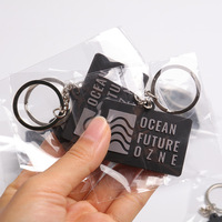 Porte-clés promotionnel en PVC avec logo personnalisé, porte-clés en caoutchouc pour campagne de lancement d'entreprise, cadeau direct usine