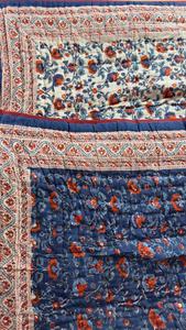 Best Quality Trending Design Cotton BlockPrint Quilted Luxury Oversized Throw <b>Blanket</b> SoftBed Coverlet Cotton Fabric Dressmaking - Product Image 2