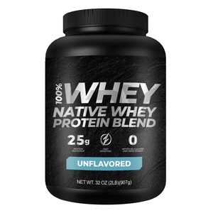 Poudre de protéines de lactosérum 100 % naturelle certifiée GMP JBY, mélange personnalisé riche en protéines pour le développement musculaire maigre avec BCAA - Product Image 1
