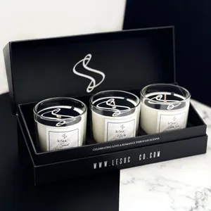 Offerta di fabbrica Logo personalizzato in cartone rigido imballaggio in carta Reed diffusore e scatola regalo di candela