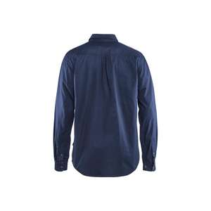 BLAKLADER - 329711358900XXL Chemise en sergé Bleu marine-CHEMISES DE TRAVAIL EAN 7330509480373 - Product Image 2