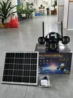 Caméra murale solaire OMSEN nouvelle tendance avec WiFi 4G SIM, triple objectif, lumière murale RGB avec caméra de surveillance CCTV, système de sécurité