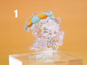 Support en acrylique OEM/ODM <span class=keywords><strong>Danganronpa</strong></span> Chibi – Ensemble de figurines en acrylique Nagito, Hajime, Chiaki – Décoration Scène de Plage - Product Image 2