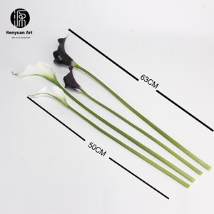 Vendita diretta in fabbrica EVA Calla fiore artificiale tocco realistico a stelo singolo decorazione per la casa di nozze per la composizione floreale oggetti di scena - Product Image 6