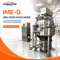 Mélangeur de sauces alimentaire automatique haute performance 200L avec agitateur à engrenages et composants de pompe