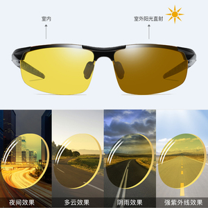 Occhiali da Sole Polarizzati Fotocromatici UV400 per Pesca e Sport all'Aperto, Occhiali per Visione Notturna per la Guida - Product Image 2