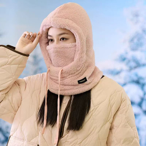 Cagoule thermique coupe-vent en polaire réglable pour ski, moto et cyclisme, masque intégral d'hiver - Product Image 1