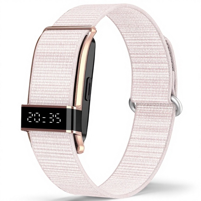 New S18 Smart Bracelet Unisex Waterproof IPS Display LED Weaving Band Heart Rate Sleep Monitoring Fitness Womens Health