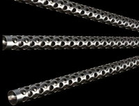 Tube perforé en acier inoxydable galvanisé INNOVAT-LL, épaisseur 1,2 mm, soudure continue, trous de 3 mm, espacement de 5 mm