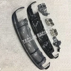 Difusor de parachoques trasero de fibra de carbono W117 con puntas de escape para Benz W117 CLA200 CLA260 CLA45 Facelift con paquete <span class=keywords><strong>Amg</strong></span> 13-19 - Product Image 6
