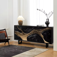 Console d'entrée moderne en bois massif, style luxe léger, meuble de salon, buffet de salle à manger, mobilier de maison