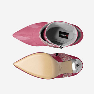 Bottines vegan à talon aiguille édition limitée BYMANYC New York Futurista Noir - Product Image 4