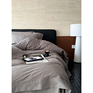 Autumn Winter Thickened 100 Count Long Staple Cotton Four Piece <b>Bedding</b> <b>Set</b> Minimalist Style Sheet <b>Set</b> Keep Warm - Product Image 2