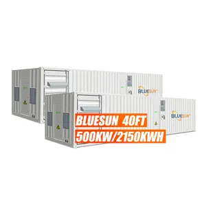 Bluesun Storage Energy Storage System 1 Mwh 2mwh Container Solar System 500kw Solar System With Lithium Battery