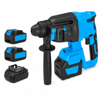 Marteau perforateur sans fil 20V Lithium-ion sans balais, énergie d'impact 2.5J, pour travaux de perçage du béton, du bois et de l'acier