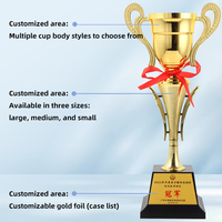Trophée créatif en plastique récompense le prix gagnant pour les tournois sportifs Compétitions de fête Spelling Bee Gold Awards Trophy