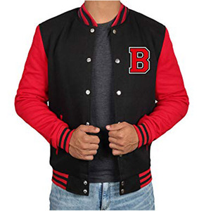Formula1 Industries Pakistan Made 100% <b>Wool</b> Fleece Men's Varsity Jacket B Letter Waterproof & Windproof - Product Image 2