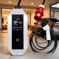 Neues Tragbares Reise-EV-Ladegerät 3,5kW 7kW Typ 2 IP54 Wetterfest 2,8 Zoll Display für Kofferraum TA-AC-B3-H