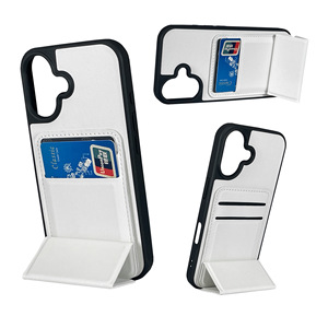 접이식 스탠드와 카드 홀더가 있는 보호용 휴대폰 케이스, 시리즈용 PU 가죽 소재 - Product Image 3