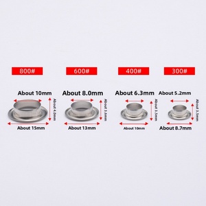 Vente en gros de rivets creux en acier inoxydable, boutons métalliques plaqués et boutons à œillets, accessoires vestimentaires - Product Image 4