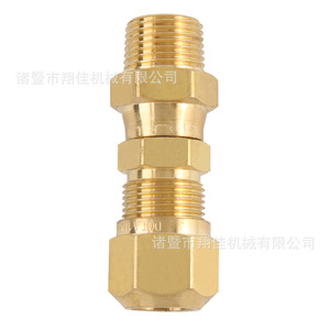 Xiangjia Machinery Rotary Brass Fitting 38*3812*38 For Air Brake Pneumatic Truck Industry - Product Image 1