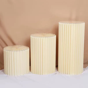 Dễ dàng để cài đặt có thể gập lại trắng dày giấy tổ ong đứng cho món tráng miệng bảng Wedding party trang trí nội thất triển lãm Booth hiển thị - Product Image 3