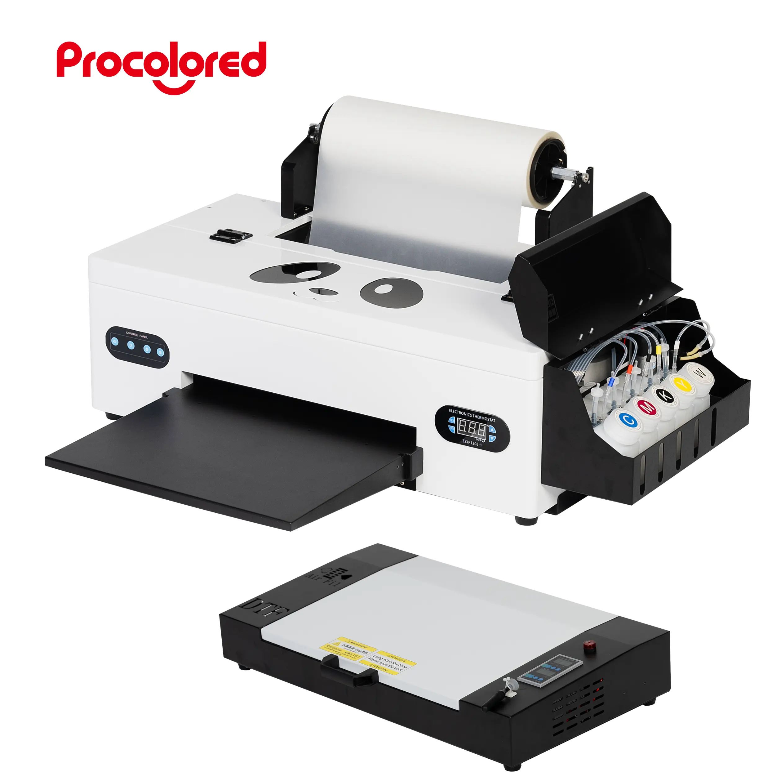L1800/DX5/R1390小型ペットフィルムTシャツテキスタイル印刷機a3DTFフラットベッドプリンターおよびDTF用DTF乾燥機