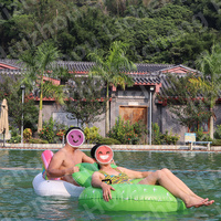 Chaise gonflable flottante de piscine LC Cactus, mobilier de piscine d'eau, pour adultes