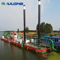 Drague aspirante de 2200 m³/h de capacité, alimentée au diesel, pour l'extraction de sable, avec moteur et boîte de vitesses, pour port