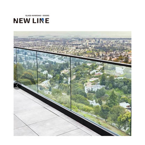 Ringhiera in acciaio inox vetro balaustra scale/<span class=keywords><strong>balcone</strong></span>/recinzione ringhiere Semi vetro Frameless ringhiera - Product Image 1