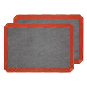 Factory Supplier Food Grade <b>Silicone</b> Hollow Disposable Eco-Friendly Glass Fiber Reinforced <b>Baking</b> Mat Perforated Design - Product Image 2
