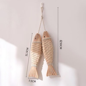 Adorno de Pared de Madera con Cuerda Náutica Rústica, Estilo Vintage Art Deco, para Decoración del Hogar y Exhibición en Cafeterías - Product Image 6