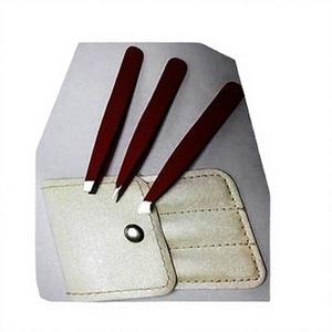 Pinzas de Depilar Profesionales ASAP de Acero Inoxidable Color Oro Rosa de 90 Grados, de Lujo, Ecológicas, con Punta Puntiaguda para Cejas - Product Image 1