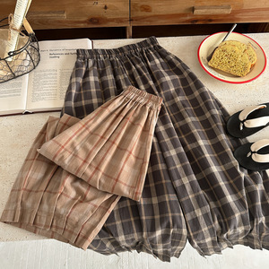 <span class=keywords><strong>Pantaloni</strong></span> di velluto a coste Casual da ragazza Plus Size Plaid per bambini estivi Plaid - Product Image 4