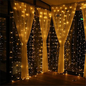 4M lumières De Noël en plein air décoration Tombent 0.4-0.6m led rideau icicle lumières de Rue de Jardin Guirlande Fée lumière - Product Image 5