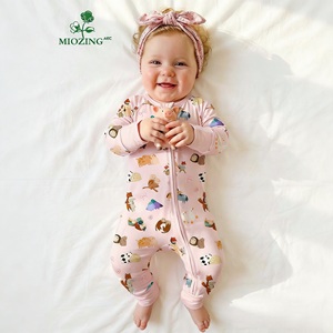 Miozing Mommy & Me, vêtements pour bébé fille nouveau-né à imprimé mignon, vêtements pour bébé en bambou, vêtements pour bébé respirants, boutique de vêtements pour bébé en gros - Product Image 1