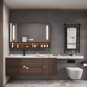 ชุดอ่างล้างหน้าแบบลอยตัวพร้อมตู้เก็บของและอ่างล้างมือสำหรับห้องน้ำ รุ่นปี 2026 - Product Image 5