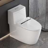 Couvercle de siège de toilette ultra mince intelligent en forme de V chauffant avec télécommande électrique automatique