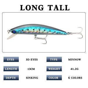 13cm/41,2g Big Weight Sinking Water Strap Blei block mit verstärktem Drillings haken Sea Fishing Lure Bait für See <span class=keywords><strong>Mass</strong></span> - Product Image 2