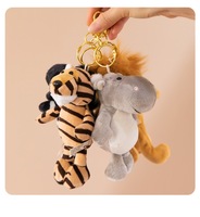 Porte-clés en peluche singe Richy de 15 cm, personnalisable, faible MOQ, pour décoration de fête