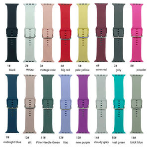 Kauçuk Spor Silikon Lüks Erkek Saat Kayışı Kordonu 42mm 44mm 45mm 49mm Apple Iwatch Ultra 2 için - Product Image 6