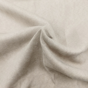 Tissu d'ameublement et de rideaux occultant respirant ignifuge en suède doux 100% polyester couleur moka - Product Image 4