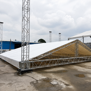Bâche de protection personnalisée en PVC imperméable pour scène, avec structure en acier, pour événements extérieurs, résistante à la pluie et aux UV, toutes saisons, 2,6 m x 5 m - Product Image 6