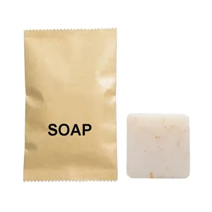 Luxury hotel custom logo 15g 20g 25g spa soap Wholesale custom travel square disposable soap