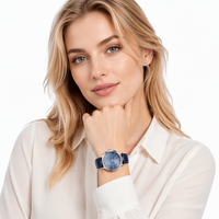 Montre-bracelet à quartz pour femme avec logo personnalisé OEM, cadran en pierre naturelle (nacre, ambre, malachite), boîtier en acier pour commande en gros
