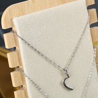 Support de présentation de collier en bois minimaliste, présentoir à bijoux en bois massif pour pendentif et chaîne, vitrine de magasin