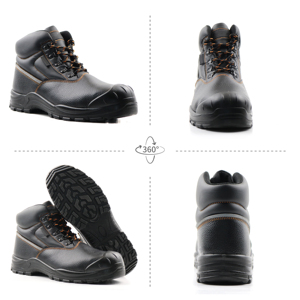 OEM S3 nuovi stivali da lavoro di sicurezza da uomo in pelle con punta in acciaio costruzione per scarpe Safty da uso in fabbrica - Product Image 2