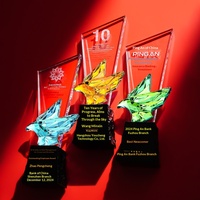 Trophée en cristal Colombe de la Paix, modèle personnalisé, nouveau modèle, récompenses d'équipe, champions des ventes d'entreprise, retraités