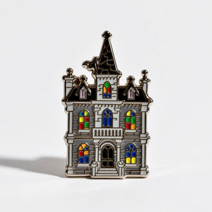 Películas Monstruos Tema Esmalte Pins Cara de pez Conde Drácula Películas de terror Insignias - Product Image 3